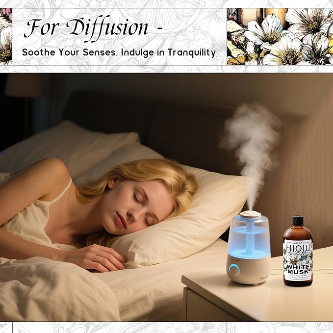 HIQILI White Musk Fragrance Oil, Musk Perfume for Women - 5.07 Fl Oz