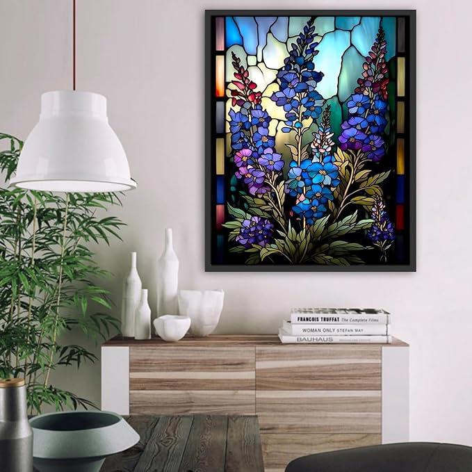 Flower Paint by Number for Adults, Paint by Numbers for Adults Beginner | Florals Paint by Numbers, DIY Acrylic Oil Easy Painting by Numbers for Gift Home Wall Decor (Flowers, 16x20 inch) Frameless