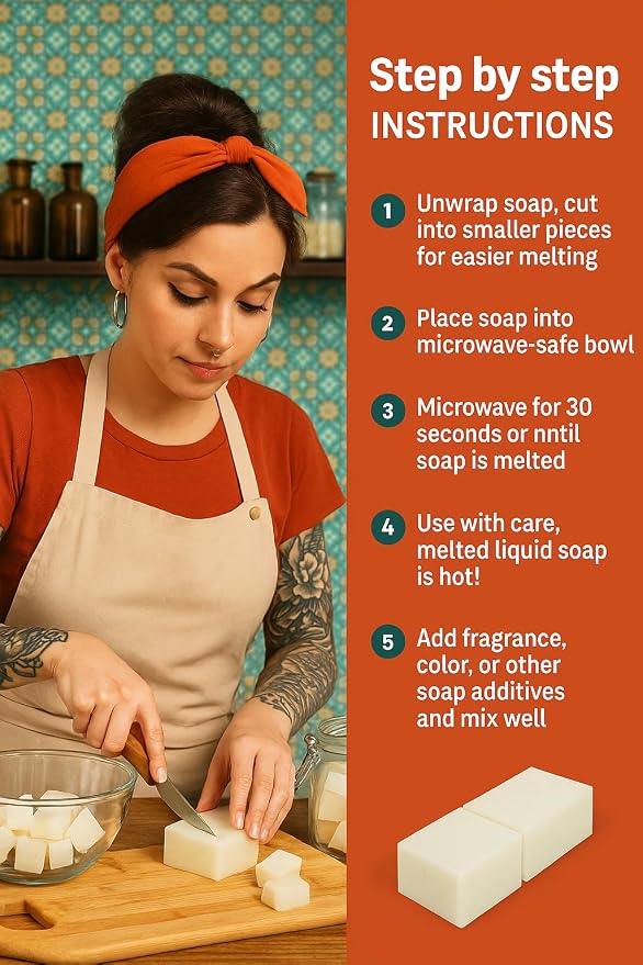 SOAPERSTAR Olive Oil & Goat Milk Melt and Pour Soap Base Kit with Free 50+10 Exclusive Soap Recipes E-Book - Vegan, SLS-Free, Cruelty-Free Soap Making Supplies for DIY – Premium Quality, 100% Natural