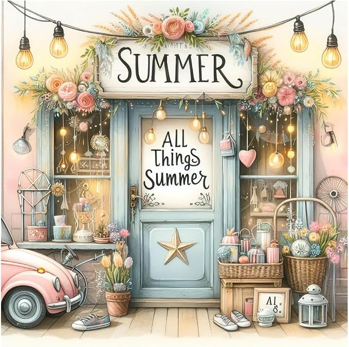 Diamond Art Kits for Adults,Summer Store Diamond Painting Kits 14X14 Inch