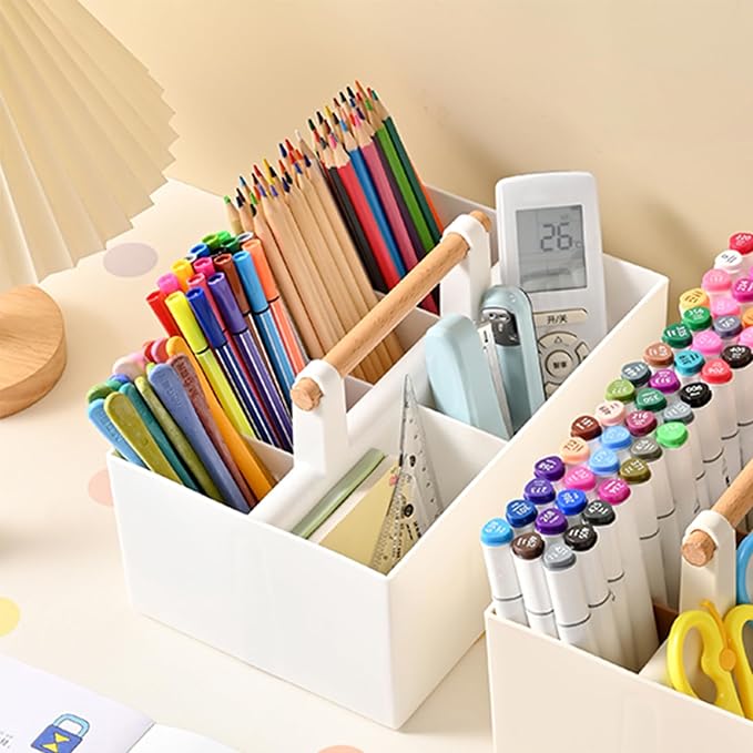 Buqoo Desk Organizer with 8 Compartments for Office Supplies