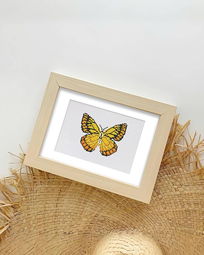 PeakLuv Small Diamond Art Kits Butterfly Mini Diamond Painting Kits