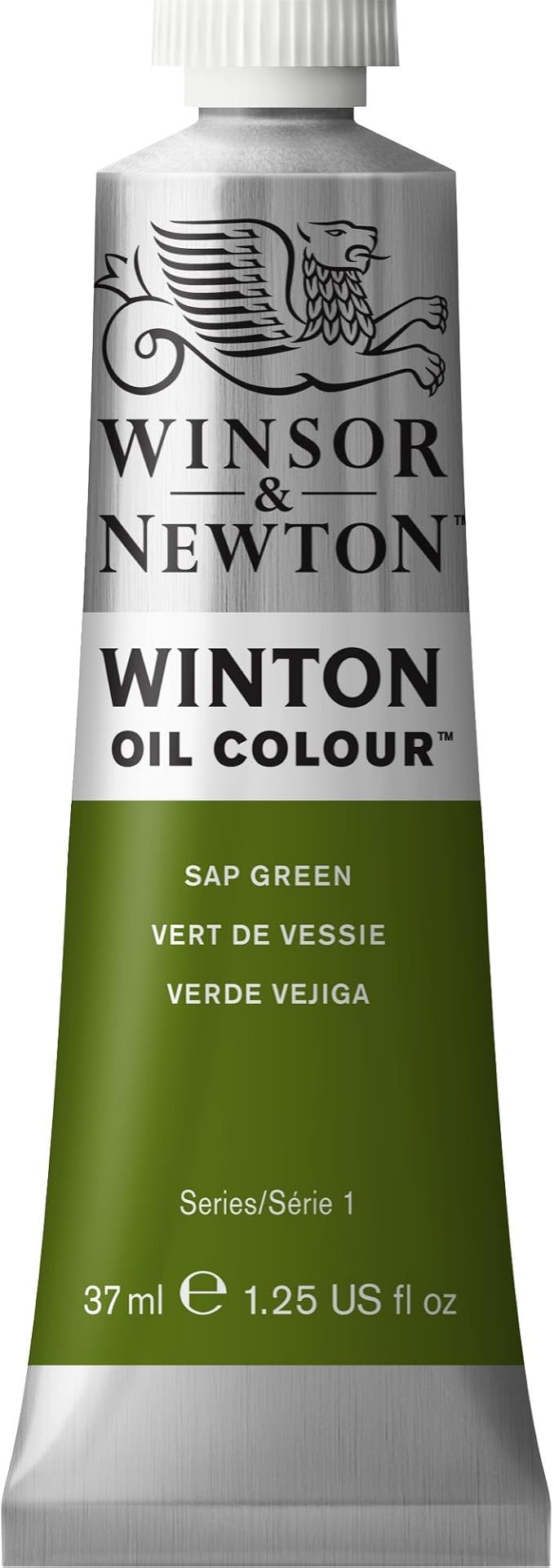 Winsor & Newton Winton Oil Color, 37ml Tube, Sap Green | High-quality pigments, Durable, Lightfast, Permanent, Uniform Consistency, Great Pigment Load
