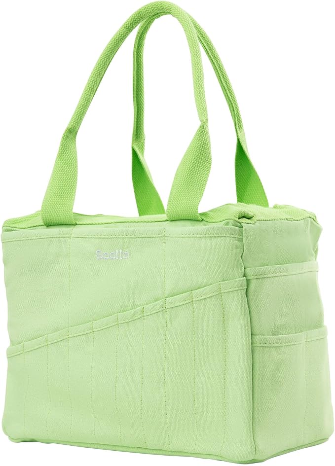Soolla Studio Bag: Art Supply Storage Organizer & Pottery Tool Bag, Washable Tote, Yarn Bag, Crochet, 30 Pockets, 15+ Colors
