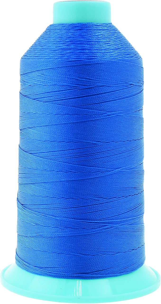 Mandala Crafts Size 138 420D T135 Sky Blue Bonded Nylon Thread, 1250 YDs