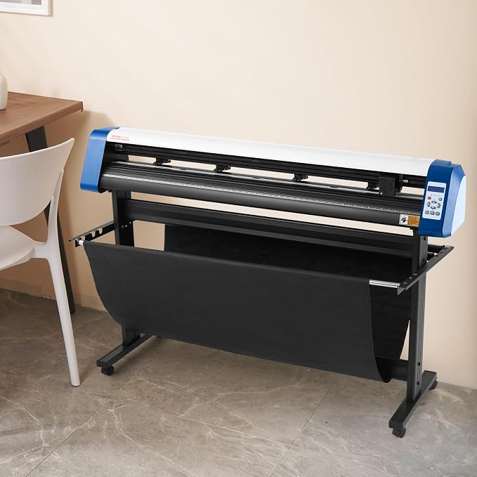 VEVOR Vinyl Cutter Machine 53" Semi-Automatic Vinyl Printer Cutter Machine | For Cutting Multiple Materials, DIY Positioning Sign Cutting with Floor Stand Signmaster Software, Compatible with Windows