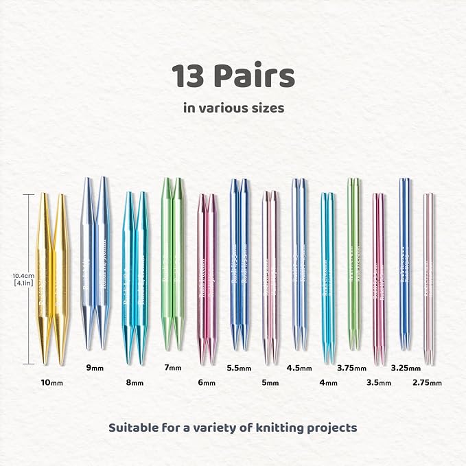 Ruidi Interchangeable Aluminum Circular Knitting Needles Set