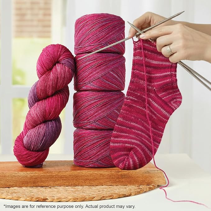 KnitPro Symfonie Fingering Weight Merino Wool Yarn 100g, Autumn Rose