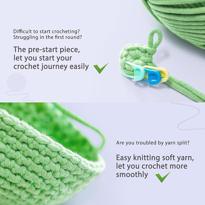 Complete Beginners Crochet Kit - Owl Crochet Kit, All You Need for Crocheting, Step-by-Step Video Tutorials, Instruction, Tools, Holiday Birthday Gift for Adults, Teens