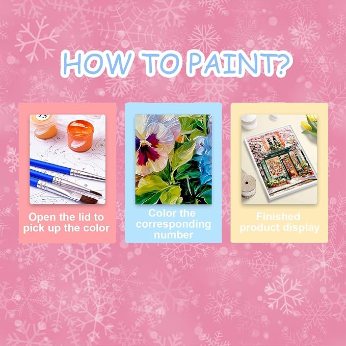 HITO Book Shop Paint by Numbers Kit for Adults 16x20 Inch Frameless | Book Shop Paint by Number for Adults, Paint by Numbers Kit for Adults Beginner for Gift Home Wall Decor