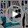 LFSUM Cup Turner Kit for Crafts Tumbler, Tumbler Cup Spinner, Glitter Powder, Epoxy Resin Kit for Beginners with Epoxy and Heat Gun (1X-Blue)