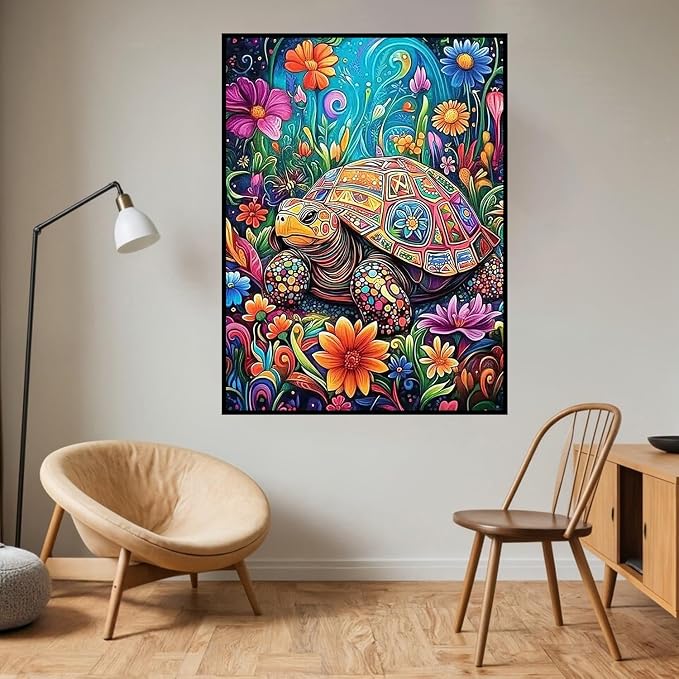 HHMATITS Sea Turtle Diamond Art Kits for Adults 12x16inch