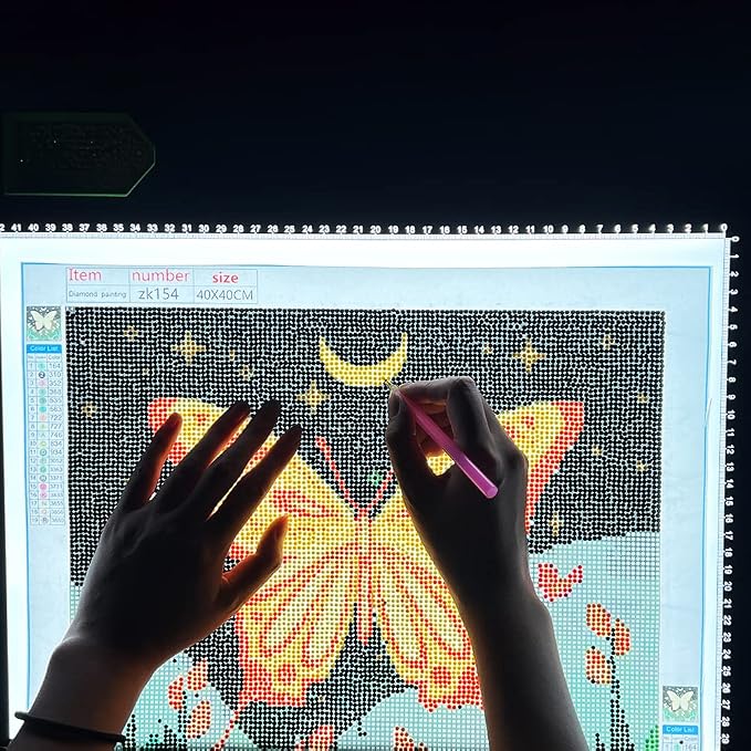 HSK A2 LED Artist tracing Light Box Copy Table, Adjustable High Brightness Light Pad for Tatto Drawing, Sketching, Animation,Diamond Painting Accessories
