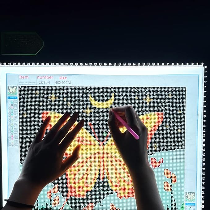 HSK A3 LED Artist tracing Light Box Copy Table, Adjustable High Brightness Light Pad for Tatto Drawing, Sketching, Animation,Diamond Painting Accessories