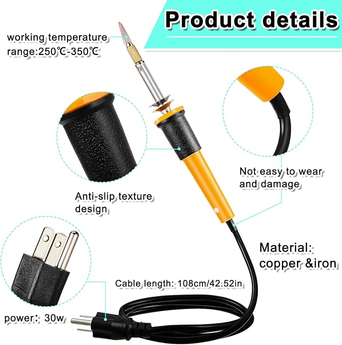 Honoson 19 Pcs Electric Hot Knife Cutting Tool with 14 Blades, Yellow