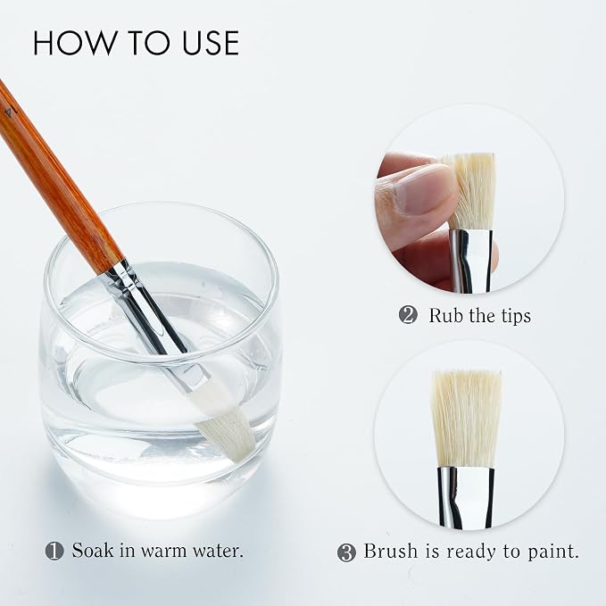 ARTIFY 15-Piece Professional Oil Paint Brush Set - Natural Hog Bristle, No-Shedding, Handcrafted by Masters for Oil/Acrylic/Gouache/Watercolor Painting (Includes Carrying Case)
