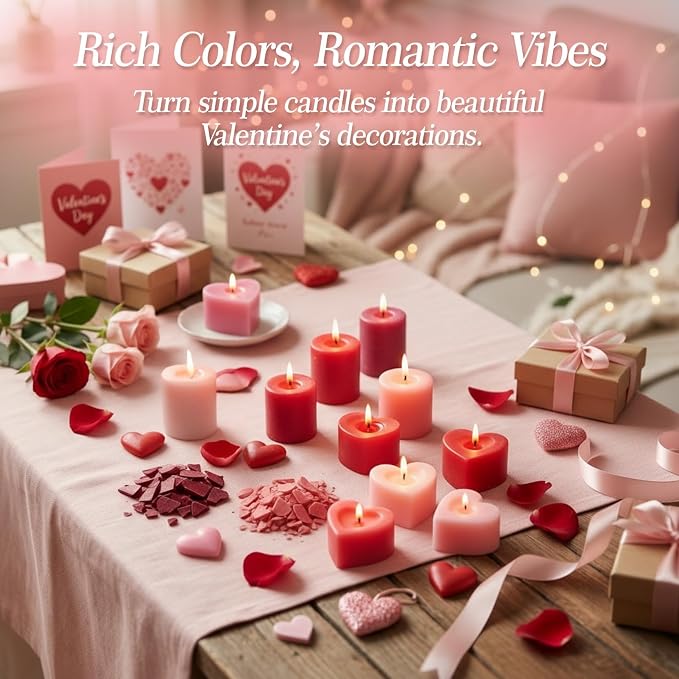 MAQIHAN Candle Dye - 16 Vibrant Colors Wax Dye for Soy Wax Candle Making | Candle Making Supplies, Bulk Wax Coloring Dye for DIY Candle, Soy Candle Making, Safe Natural Colors