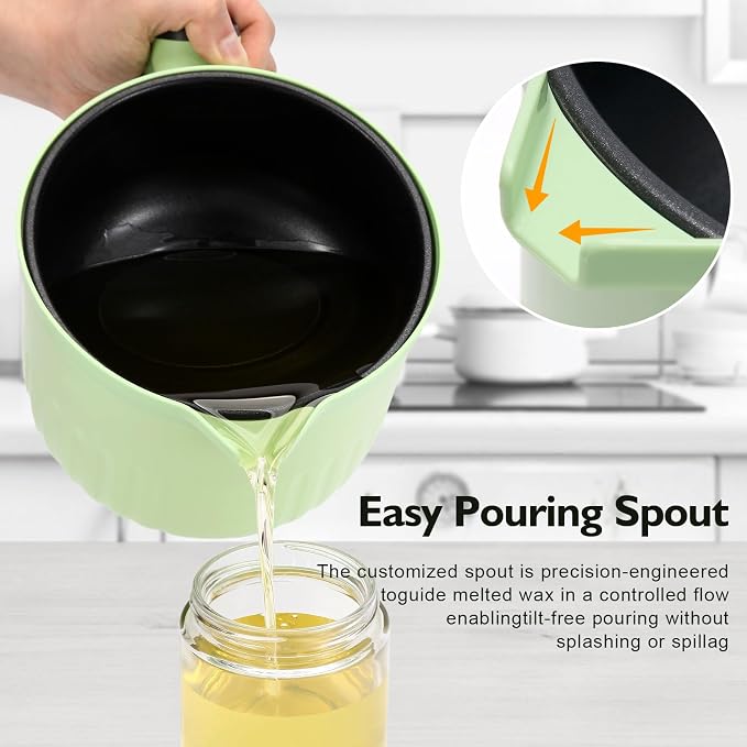 Electric Wax Melter 1.6QT, Digital Touchscreen Candle Soap Making Kit