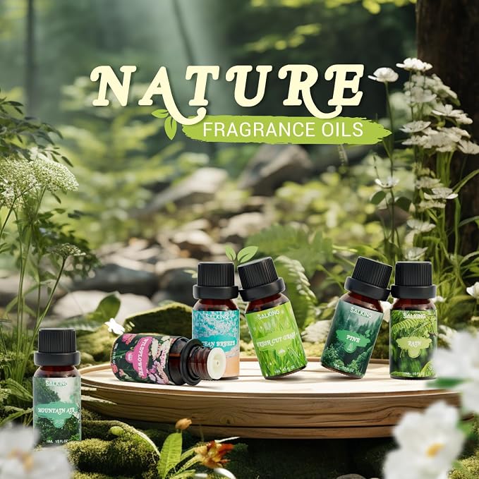 SALKING Nature Fragrance Oils, Essential Oils Set for Diffuser for Home