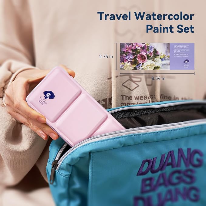 Paul Rubens Watercolor Paint Set Artist Grade, 24 Vivid Floral Colors | High Lightfastness & Unmatched Transparency, Portable Metal Case Art Supplies for Artists Beginners Hobbyists Students