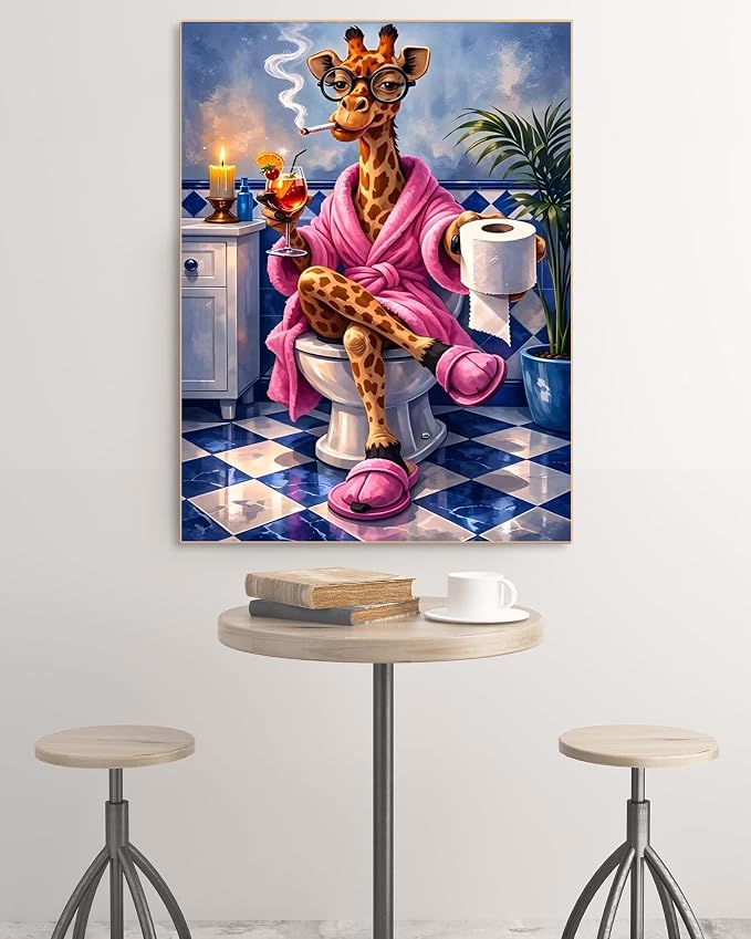 askkqtx Giraffe Diamond Art Kits for Adults 12x16 Inch