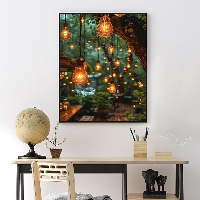 Yezavesu Paint by Numbers Kit for Adults, Scenery Adult Paint by Number Kits on Canvas Without Frame, DIY Acrylic Landscape Painting by Numbers for Home Wall Decor Gift 16x20 Inch