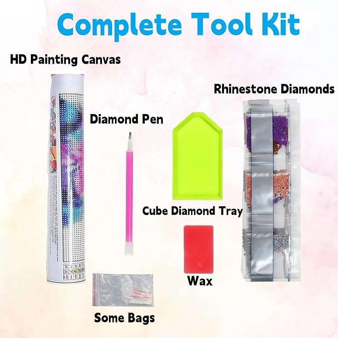5D Diamond Painting Kits for Adults,The Rural Scenery Diamond Art Kits | 5D Paint by Diamonds,Full Drill Round Diamond Dot Gem Art Painting, for Home Wall Art Decor,13.78 X 13.78 inch
