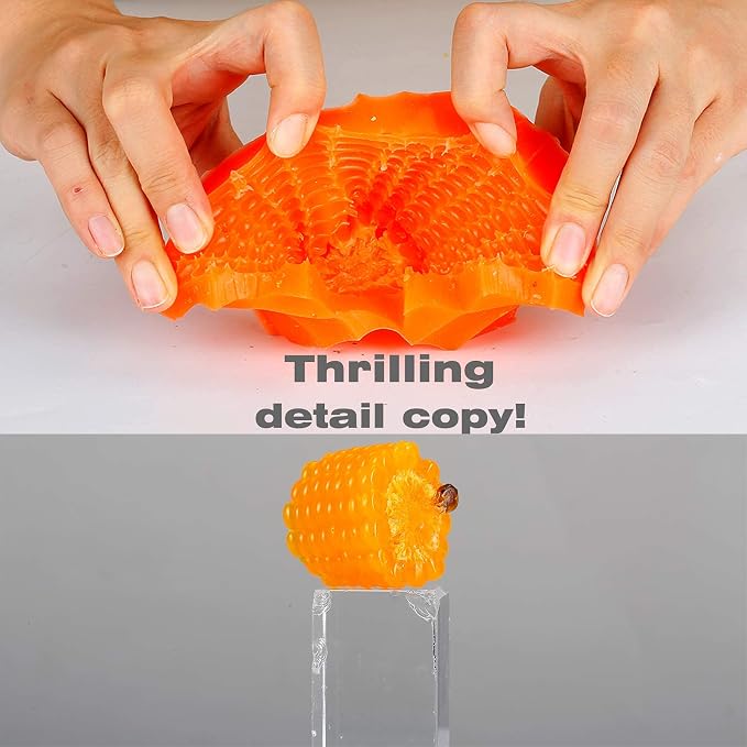 BBDINO Silicone Mold Making Kit 15A Persimmon Orange Trial 2.2 Lbs