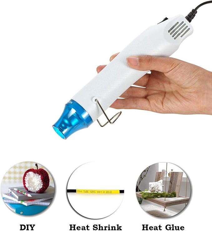 Bubble Removing Tool for Epoxy Resin and Acrylic Art, DIY Glitter Tumblers, Specially-Designed Heat Gun for Making Acrylic Resin Travel Mugs Tumblers to Remove Air Bubbles (White)