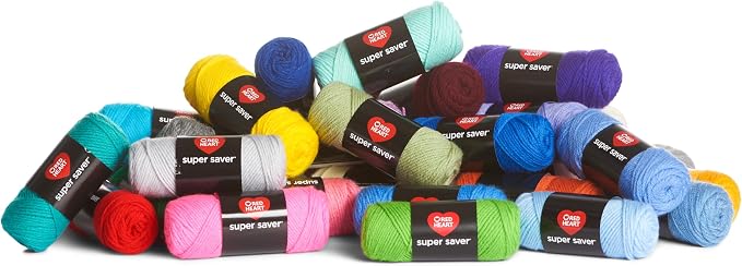 Red Heart Mega Craft Kit, Yarn for Crocheting and Knitting | #4 Medium Worsted Weight 100% Acrylic Yarn Kit for Amigurumi Projects, 36 Colors, 93 yards, 50g/1.7oz