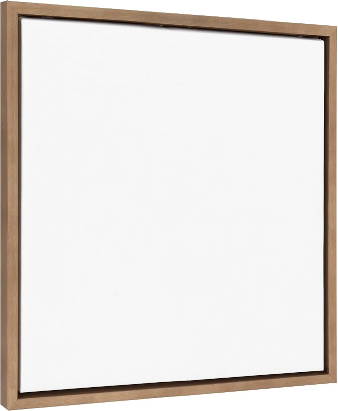 Kate and Laurel Sylvie Blank Framed Canvas Wall Art, 23x33 Bright Gold, Modern Empty Canvas for Paint-Your-Own Art, Premium Canvas Already Framed