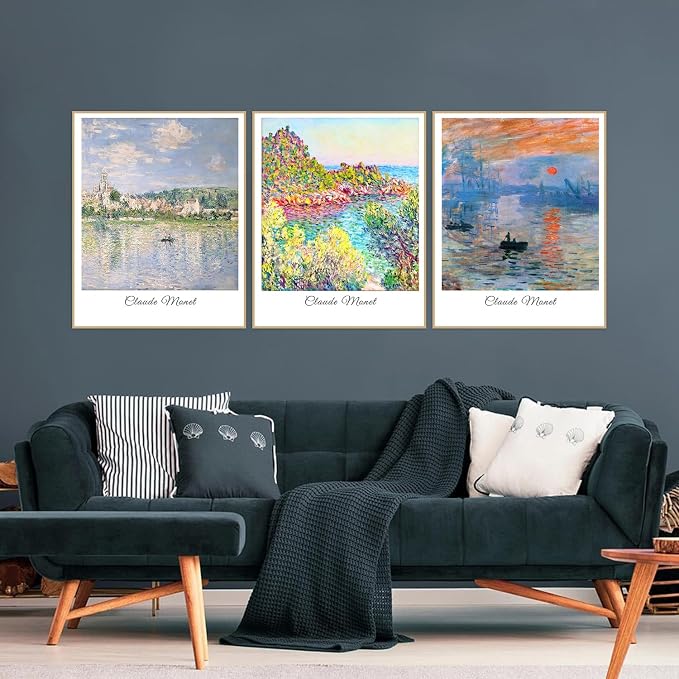 3 Pack Monet Diamond Art Kits for Adults Diamond Painting Kit for Beginner