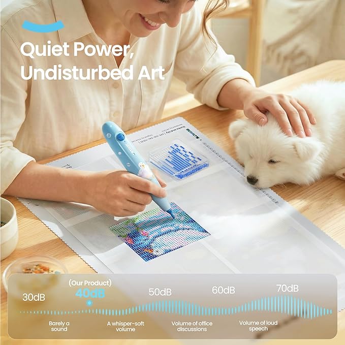 ARTDOT Wireless Vacuum Pen for Diamond Art Kit for Adults, Long-Lasting Electric Pen for Diamond Painting Accessories and Tools