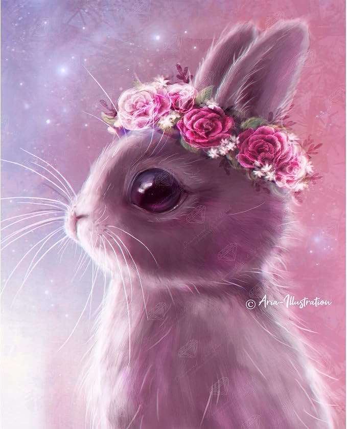 DIAMOND ART CLUB Fairy Bunny Diamond Art Kits for Adults