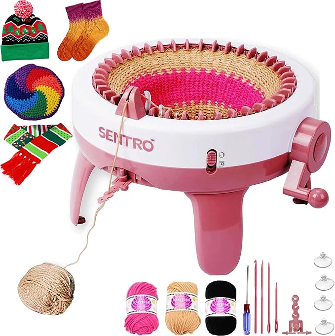 Cyandream Sentro 40 Needles Knitting Machine, Circular Loom for Beginners