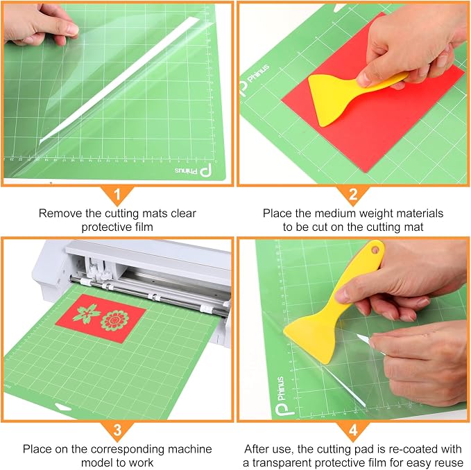 3 Pack Standard Grip Mat 12x12, Reusable Cutting Mats for Crafts, Cutting Mats for Maker 3/Maker/Explore 3/Air 2/Air/One