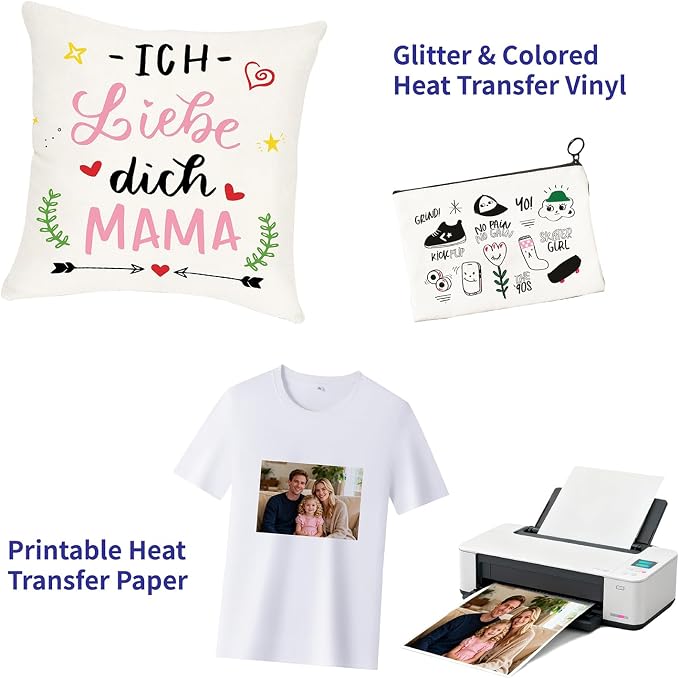 All-in-One Cutting Machine Accessories Bundle — Compatible with Most Cutting Machines, HTV & Permanent Vinyl, Weeding Kit, LED Light Pad, Paper Cutter