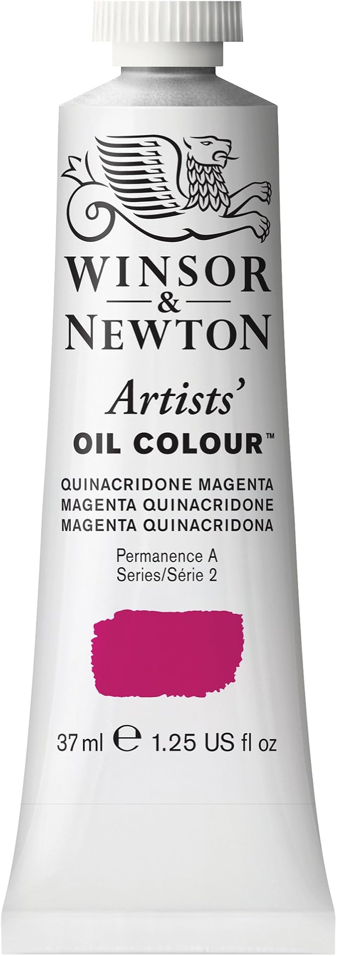 Winsor & Newton Artists' Oil Paint, 37ml Tube, Quinacridone Magenta