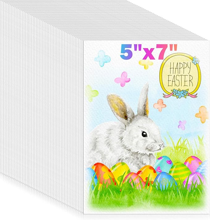 128 Sheets Watercolor Paper Bulk, 5"x7" Cold Press White Water Color Paper | Stocking Stuffers for Kids,140 lb/300 gsm, for Teacher Students,Classroom Must Have,Study Essentials,College School Supplies