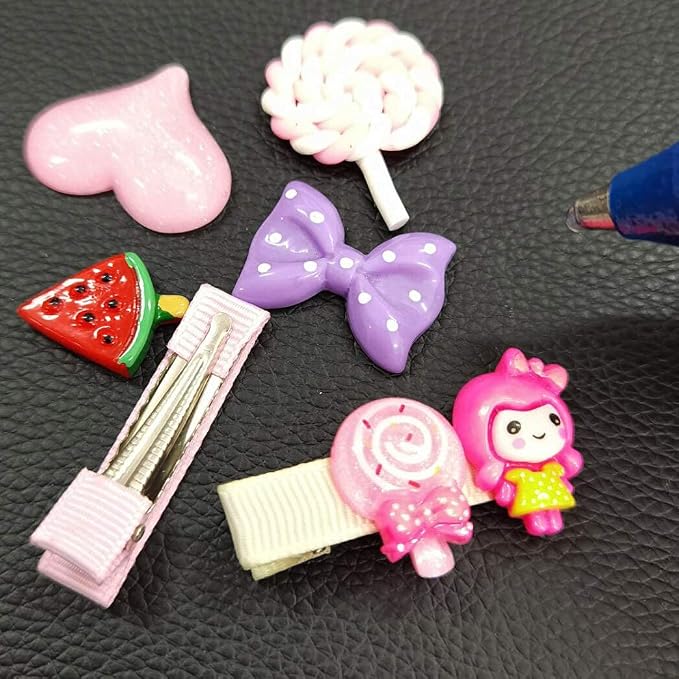 Chenkou Craft 50pcs Lots Mix Assort Easter DIY Flatbacks Resin Flat Back Scrapbooking Slime Beads Supplies for DIY Craft + 1pc Clear Box