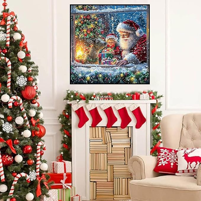 HHMATITS Christmas Diamond Art Kits for Adults 14X14IN