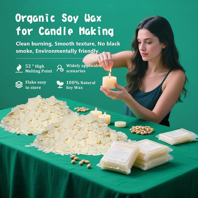 FAIRYELF Candle Making Kit for Adults, Soy Wax & Wax Melter, DIY Candle Kit | Natural Scented Wax & Complete Supplies. Beginner Friendly DIY Craft Kit for Home Decor & Gift & Handmade Candle Projects.