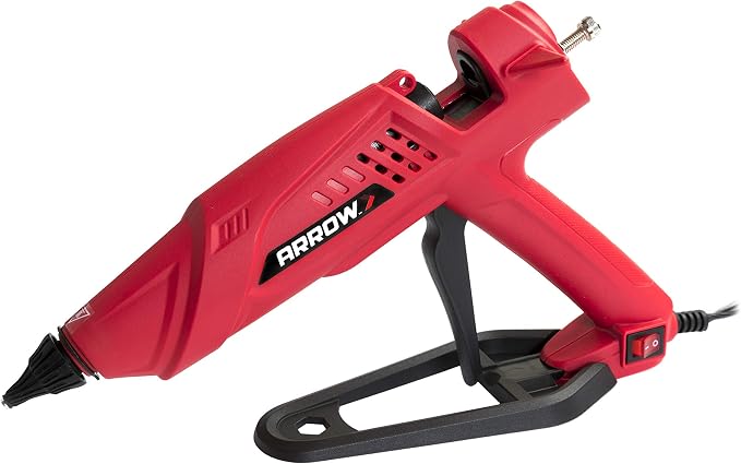 Arrow Fastener 300-Watt Heavy Duty Professional Electric Hot Melt Glue Gun for Crafts, Construction, and Wood, Clear