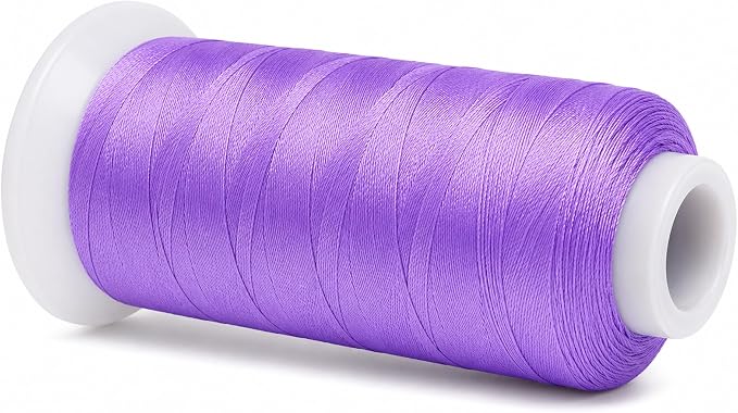 Mandala Crafts Lilac Tex 70 Polyester Heavy Duty Thread for Upholstery | 1500 Yds T70 UV Resistant Strong Thread for Leather Sewing, Marine, Drapery, Jeans, Hair Weaving & Extension, Outdoor