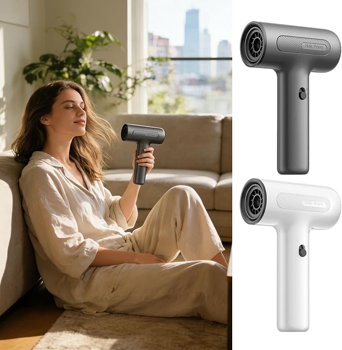 Paint Dryer Tool, USB Rechargeable Blower, Fast Dry with Compact Design, Craft Heater with Lightweight Build, 7.28×4.72×2.20 Inches Art Supply, Portable Drying for Watercolor Embossing Hair Styling