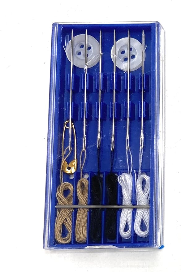 Emergency Repair Kit, Pre Threaded Needles, Buttons,Repair Sewing Kit