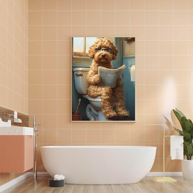 Diamond Art Kits for Adults,funny Dog Square Diamond Painting Kits 12x16in