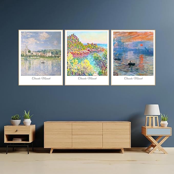 3 Pack Monet Diamond Art Kits for Adults Diamond Painting Kit for Beginner