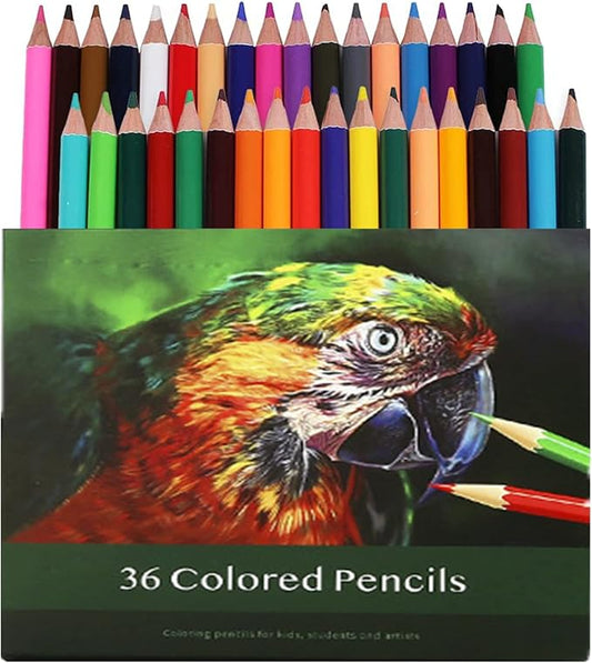 36 Colored Pencils，Quality Coloring Pencils for Adult Coloring Artists Professionals and Colorists, Soft Core, Sketching Drawing Pencils Set Art Supplies for Kid Beginners