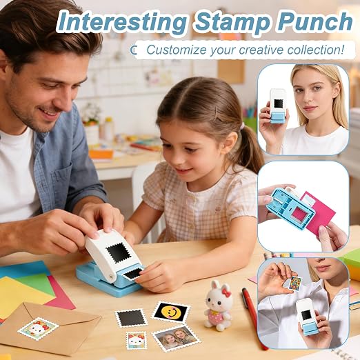 1X1inch Rectangular Postage Stamp Puncher